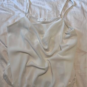 ASTR the label cowl neck satin bodysuit